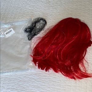 Red bob wig!
